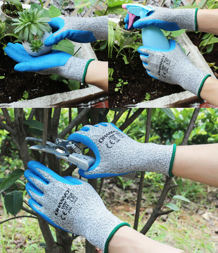 Gardening Protective Gloves Wear-resistant Antiskid Breathable Universal Plam Coating Glove