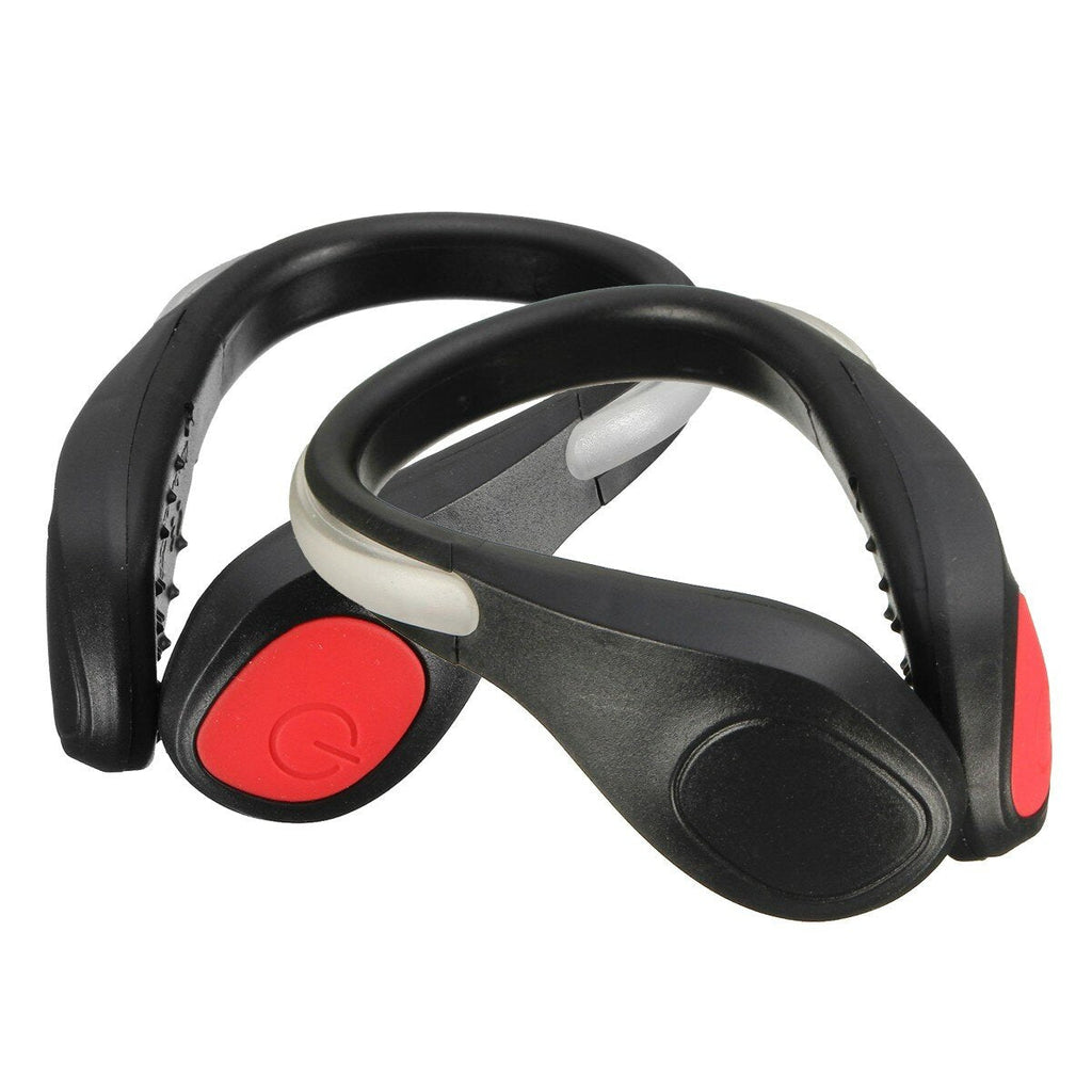 1Pair LED Luminous Shoe Clip Light Outdoor Bicycle Sports Safety Night Warn Lamp for Safety Taillight