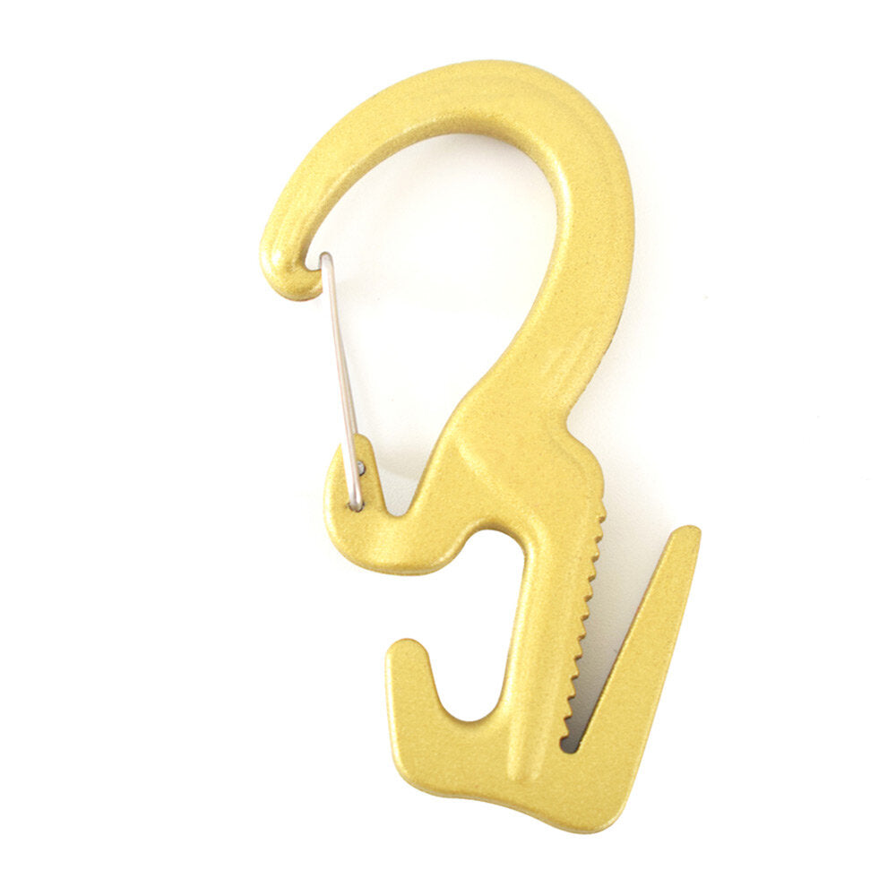 Outdoor Hiking Climbing Durable 9-Shaped 25KG Bearing Carabiner with 2M Rope