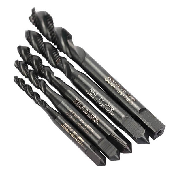 5pcs M3 M4 M5 M6 M8 Nitride Screw Tap Metric Spiral Hand Thread