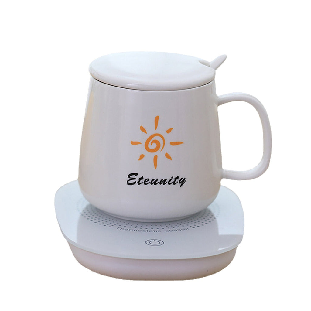 55 Degrees Thermostical Cup Mat Mini Heated Pad 110/220V 16W USB Recharge Insulated Milk Heater