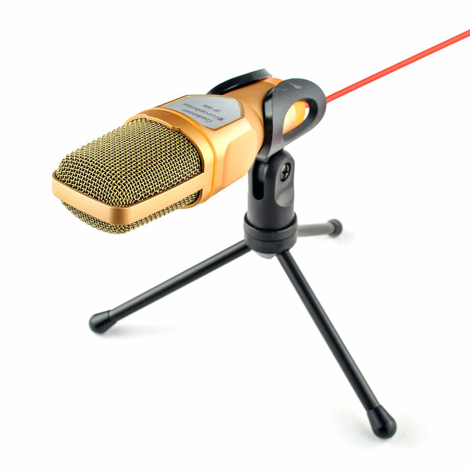Professional Condenser Microphone for computer Laptop Singing Speech Meeting Desktop Studio 3.5mm
