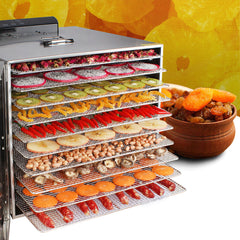 Food Dehydrator 220V 1000W Stainless Steel Yogurt Fruit Dryer-US/EU/AU Plug