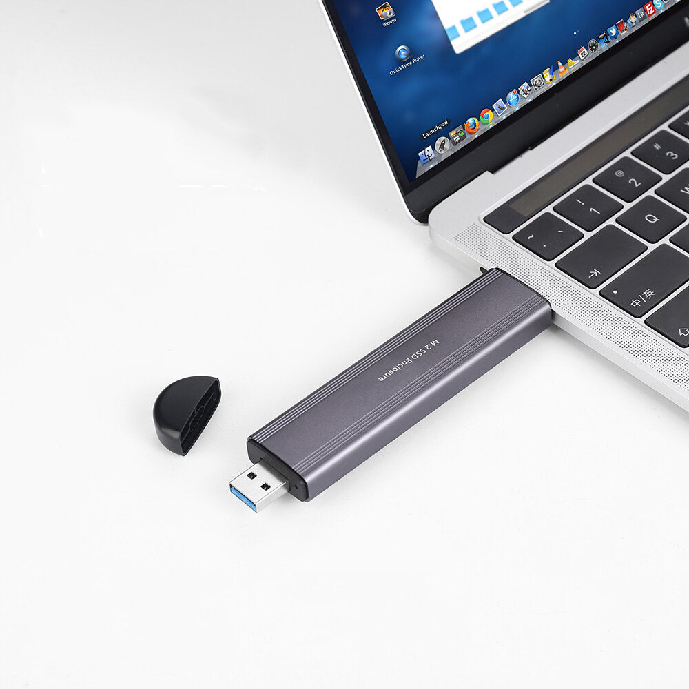 2 in 1 M.2 SSD Hard Drive Enclosure Type-C 3.1 Gen2 USB 3.0 to M.2 NVME/SATA 2TB
