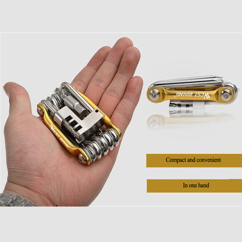 11-in-1 Bicycle Repair Tools Kit Multifunction Hex Spoke Cycling Screwdrivers Tools Tyres Lever Allen Wrench MTB Bike Tools