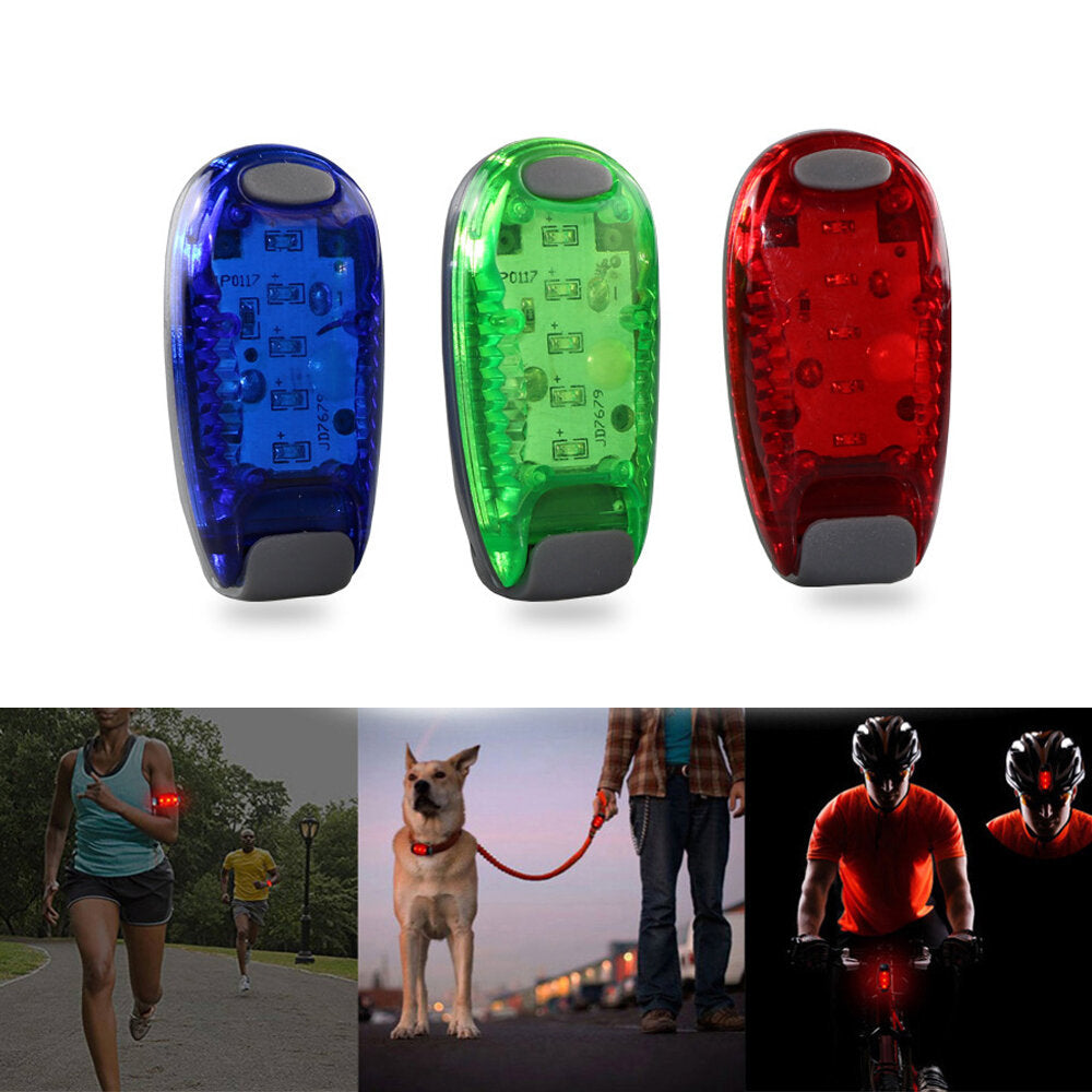 5 LED Running Light Night Cycling Safety Light Bike Taillight Helmets Clip Lamp Super Bright Arm Light