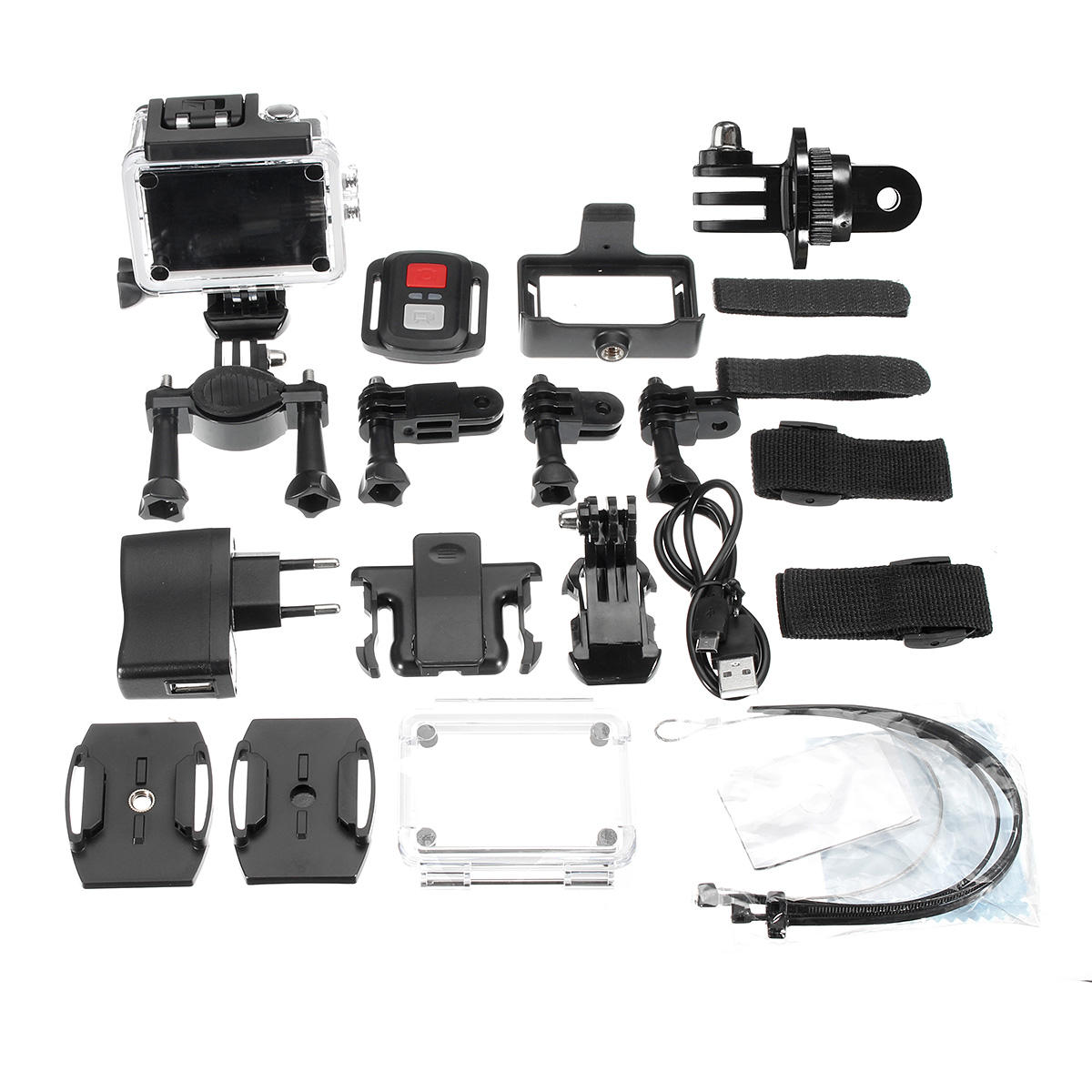 Waterproof Full HD 1080P Wifi 2.0 Inch Screen Action 16MP Camera Sport with Accessory Case