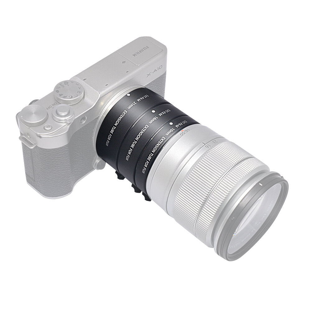 Metal Auto Focus Macro Extension Tube Ring for Fujifilm FX-Mount X-T20 XT2 X-T10 XT4 XT100 XT30 X-PRO 2 3 X-A1 XT1 XT3 Mirrorless Camera Adapter Ring