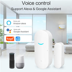 Smart WiFi Door&Window Sensor PIR Detectors Wifi Home Alarm Compatible With Alexa Google
