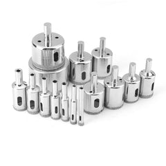 8/14/15/16/30Pcs 6mm-70mm Diamond Coated Drill Bit Set Tile Marble Glass Ceramic Hole Saw Drilling Bits For Power Tools