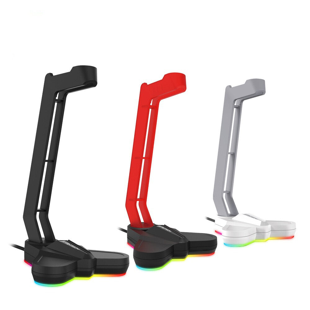 RGB Light-emitting Headphone Stand Headset Hook Holder Display Rack Storage Tools Anti-slip Aggravating Base