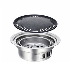 7PCS/Set Stainless Steel Korean Charcoal Barbecue Grill Home/Outdoor Camping Portable Smokeless Barbecue Stove