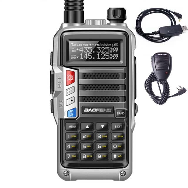 8W 7800mAh Powerful Walkie Talkie CB Radio Transceiver 220-260Mhz Portable Radio 10km Long Range for City Hunting Forest