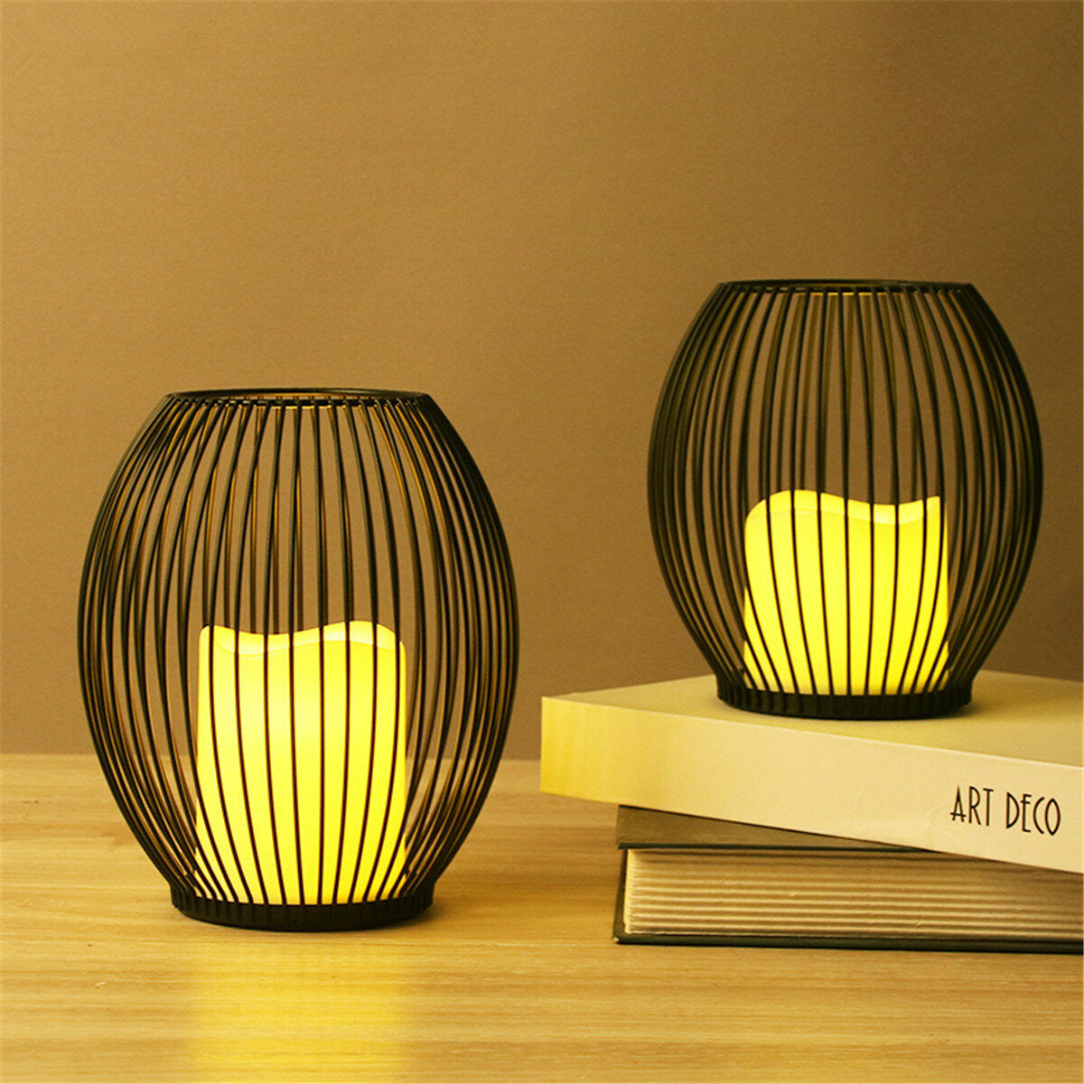 Iron Cage Tealight Candle Stand Holder Lantern Candlestick Wedding Decor