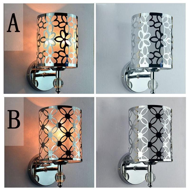 Modern Creative Pastorale Iron Crystal Wall Light Hallway Bedroom Lamp