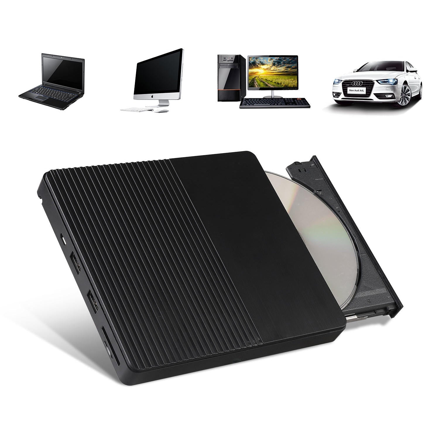 Ultra-thin USB 3.0 External Optical Drive USB-C Burner Notebook DVD-RW DVD/CD MacBook LaptopType-C CD Driver