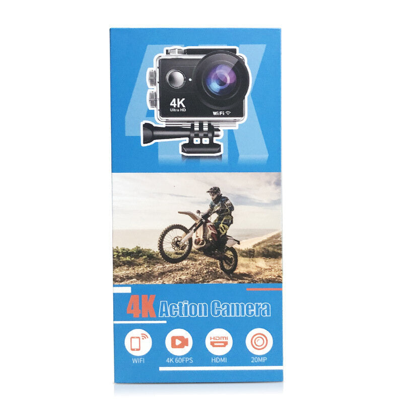 Ultra HD 4Kat60fps EIS Anti-shake Action Sport Camera 170 Lens 5G WiFi 30m Waterproof with Remote Control Full Set of Accessories for Vlog Travel