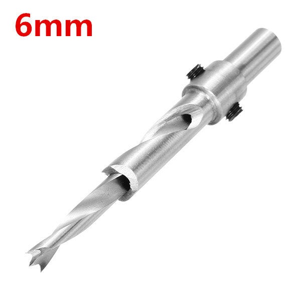 3/4/5/6mm HSS Salad Drill 10mm Shank Countersunk Head Woodworking Bit