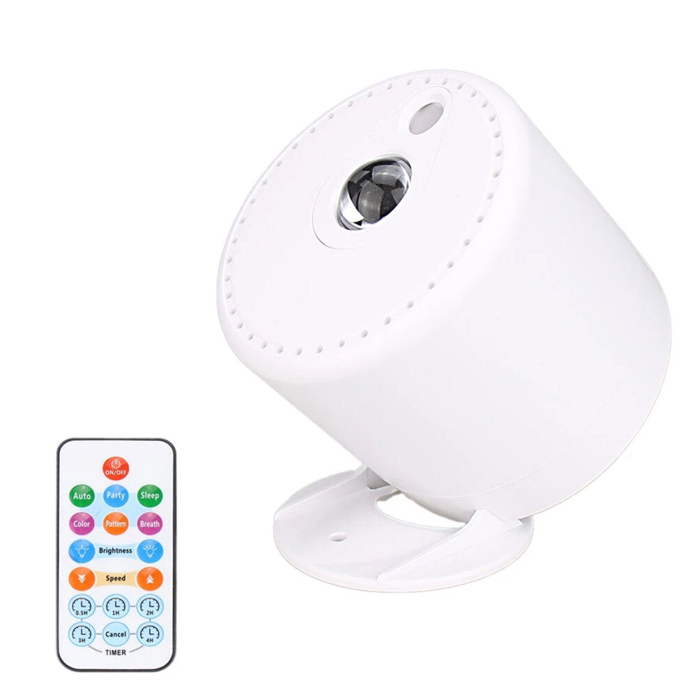 RGB LED Star Sky Projection Lamp Sync With Music Remote Control Timed Sleep Function