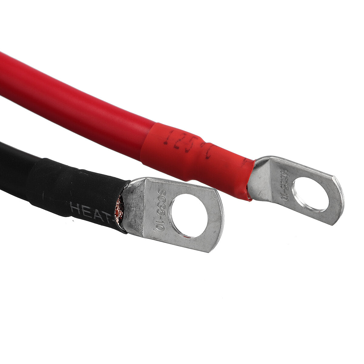 2pcs 50cm 100A 12-24V Battery Joiner Connector DC Lead Wire Cable & lugs