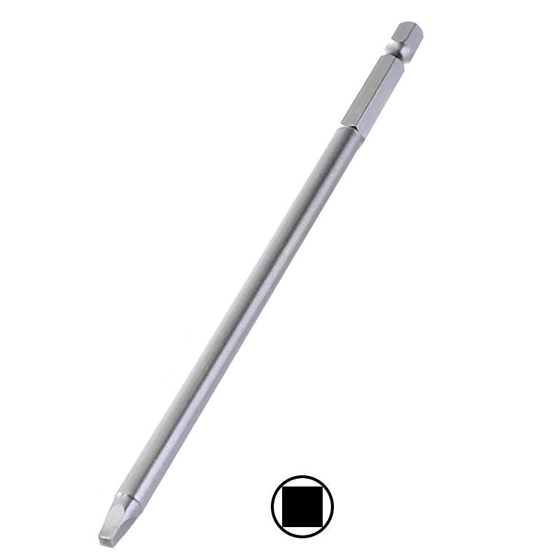 10pcs 150mm SQ2 Square Driver Bit Screwdriver Bits Set S2 Steel 1/4 Inch Hex Shank Magnetic For Pocket Hole Jig wood working Tool