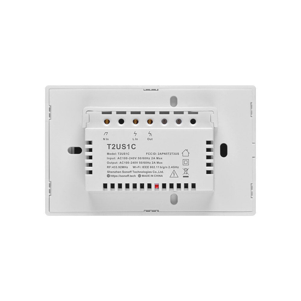 WiFi Wall Switch RF Smart Wall Touch Switch For Smart Home Work With Alexa Google Home,EU/US/UK AC 100-240V 1/2/3 Gang 433Mhz