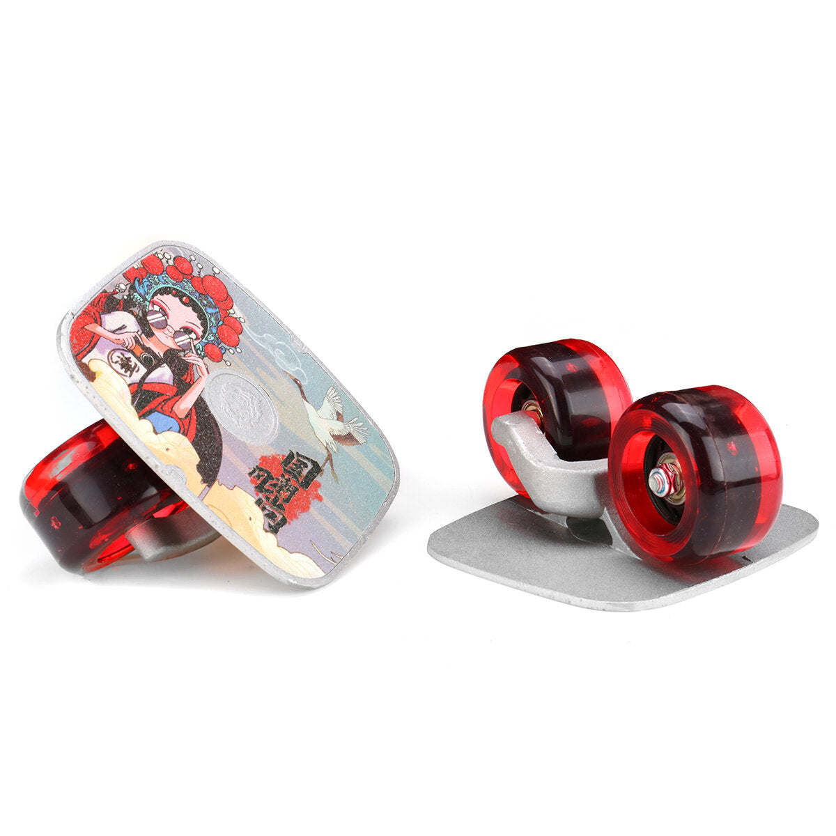 2 Pcs Skate Board PU Flashing Wheel Split Skateboard Drift Plate Roller Skate Outdoor Sport