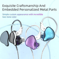 Dynamic In-Ear Earphones Monitor Hi-Fi Bass 3.5mm Wired Earphone Sport Music Headphones with Detachable Cable