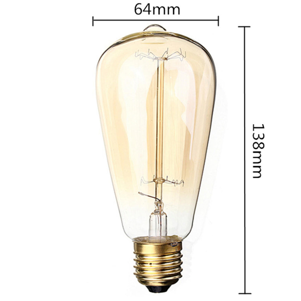 ST64 E27 60W Vintage Warm White Incandescent Antique Edison Light Bulb for Home Indoor AC110V 220V