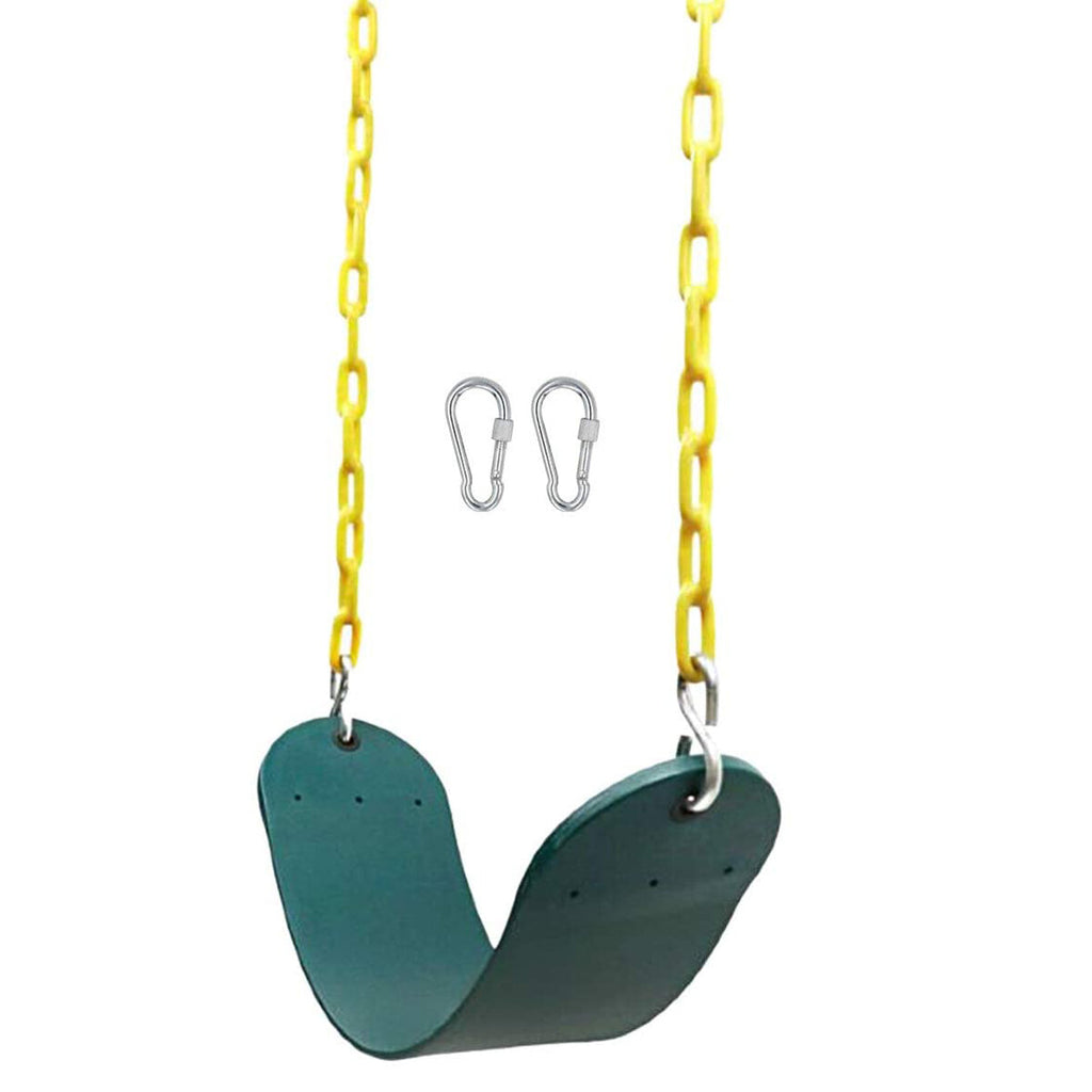 Heavy Duty Swings Seats Playground Swing Set with 66" Swing Chain and Snap Hooks For Kids Adults Playground Backyard