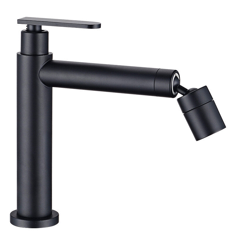 Stainless Steel Bathroom Basin Faucet 360 Degree Swivel Universal Rotating Two Water Modes Hot Cold Mixer Tap