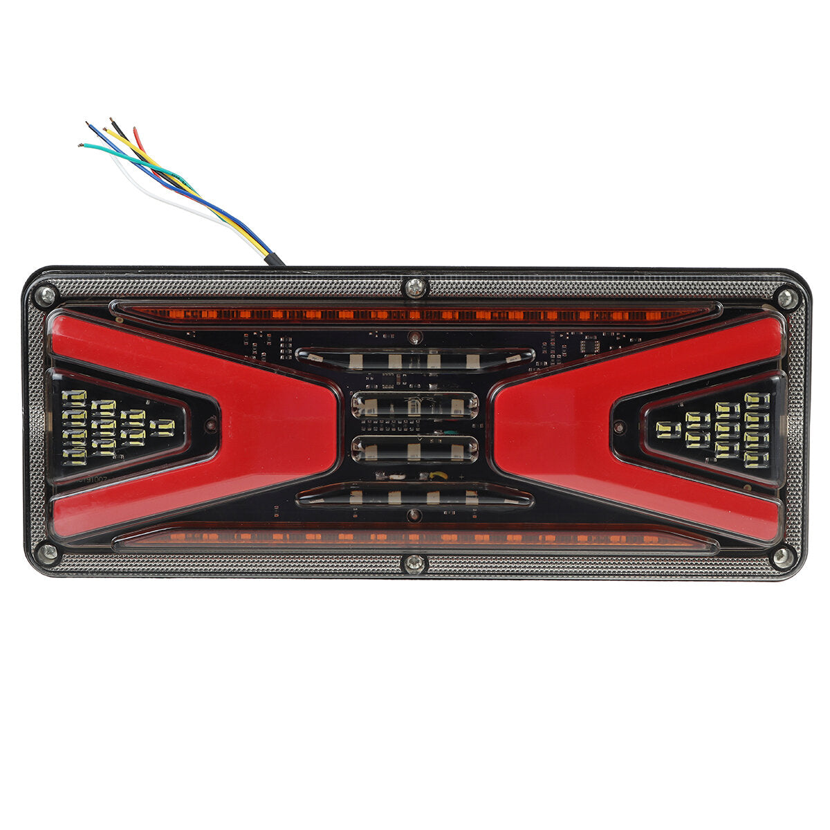 2PCS 24V Flowing Rear Tail Light Turn Signal Brake Reverse Lamp