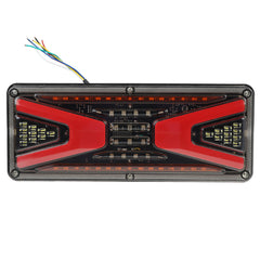 2PCS 24V Flowing Rear Tail Light Turn Signal Brake Reverse Lamp