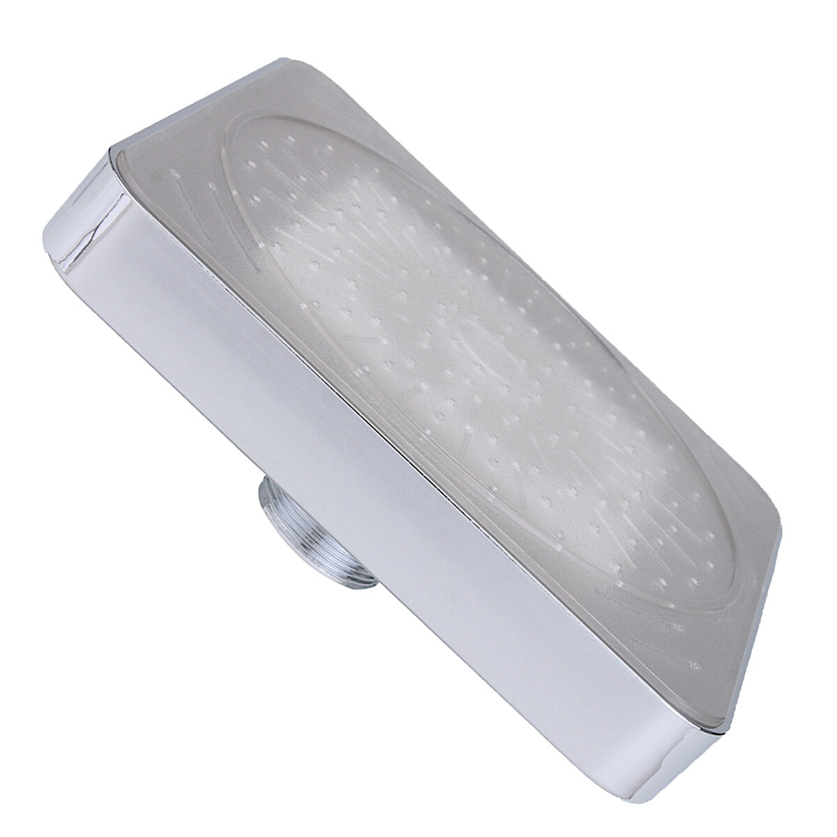 360 Adjustable 6 Inch LED Light Square Rain Shower Head Stainless Steel 3 Color Changing Temperature Control Bathroom Showerhead