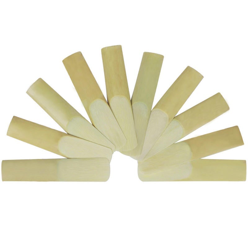10Pcs Alto Saxophone Sax Bamboo Reeds 2.5 Strength Woodwind Instruments Parts