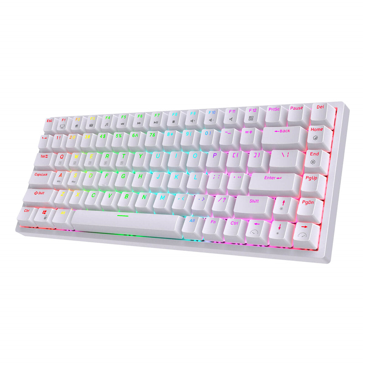 84 Keys Triple Mode Mechanical Gaming Keyboard Connection Wireless Bluetooth 5.0 2.4Ghz