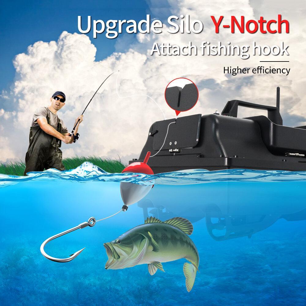 2.4G Intelligent Positioning Three Bait Tanks Automatic Return Fishing Bait RC Boat Vehicle Models