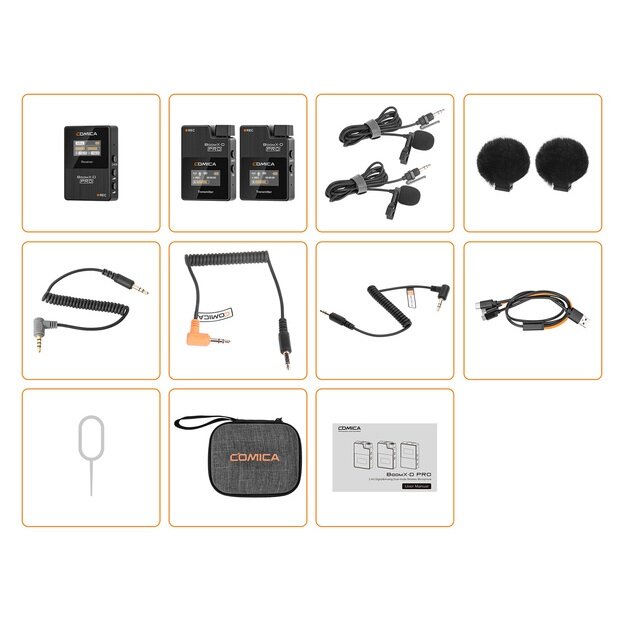 One-Trigger-Two 2.4G Digital Wireless Microphone System3.5mm Interface for DSLR Cameras