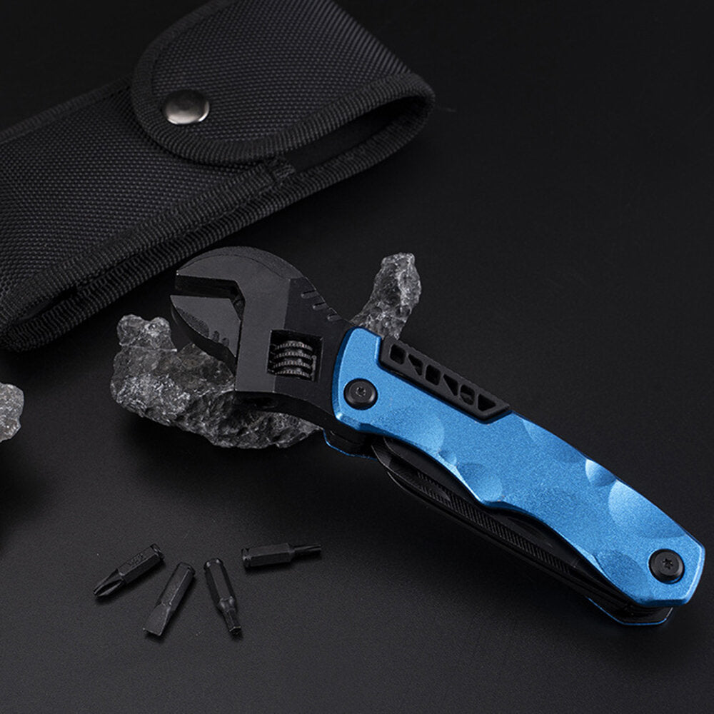 10 In 1 Multifunctional foldable wrench Outdoor Portable Multifunctional Tool Suitable For Outdoor Camping Home Emergency etc.