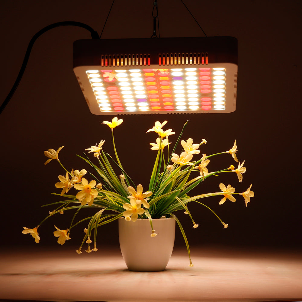 AC85-265V 300W 2 Kinds Spectrum LED Grow Light Cooler Fan Growing Lamp for Indoor Hydroponic Plant