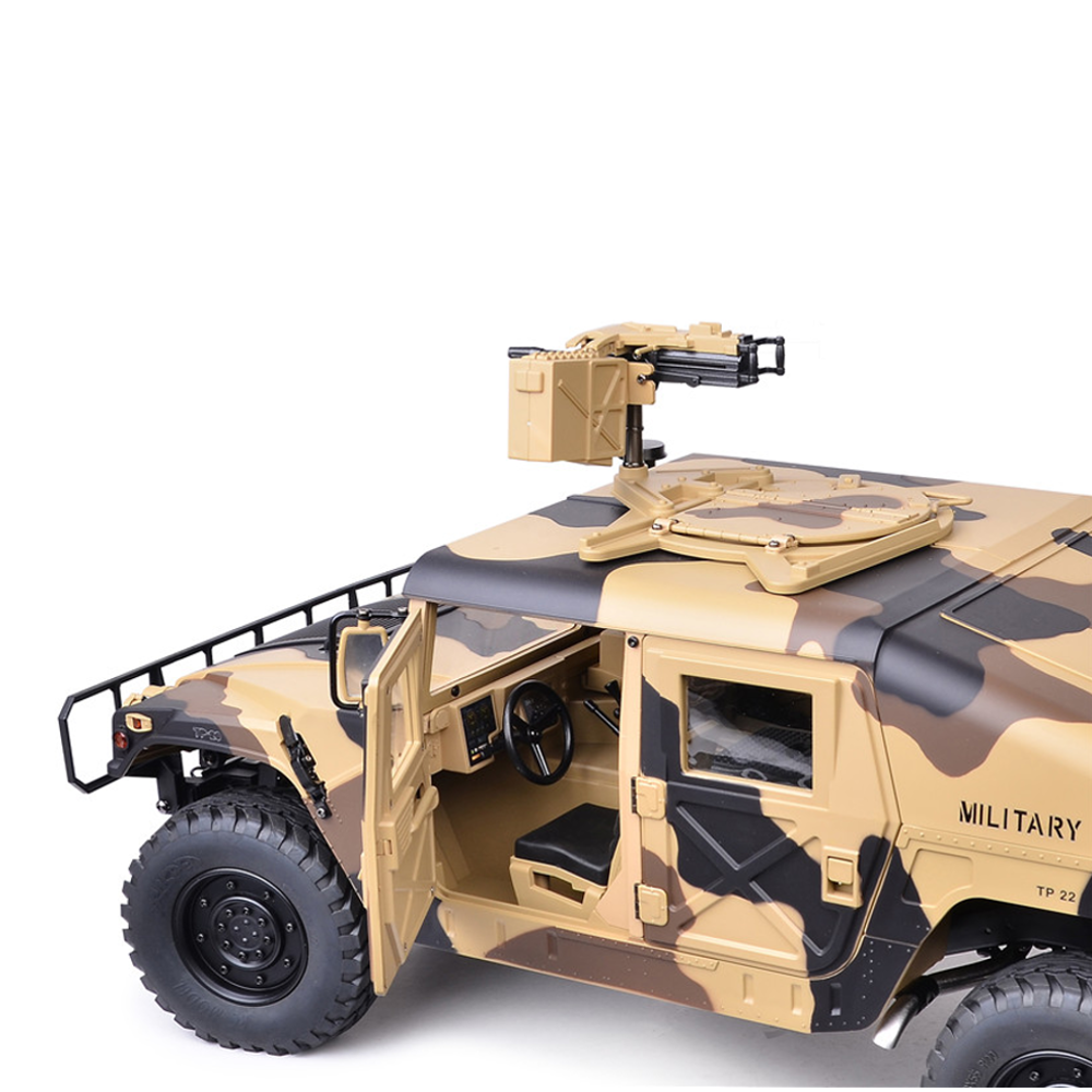 Standard 2.4G 4WD RC Car U.S.4X4 Military Vehicle Truck w/o Battery Charger in Camouflage Yellow Color