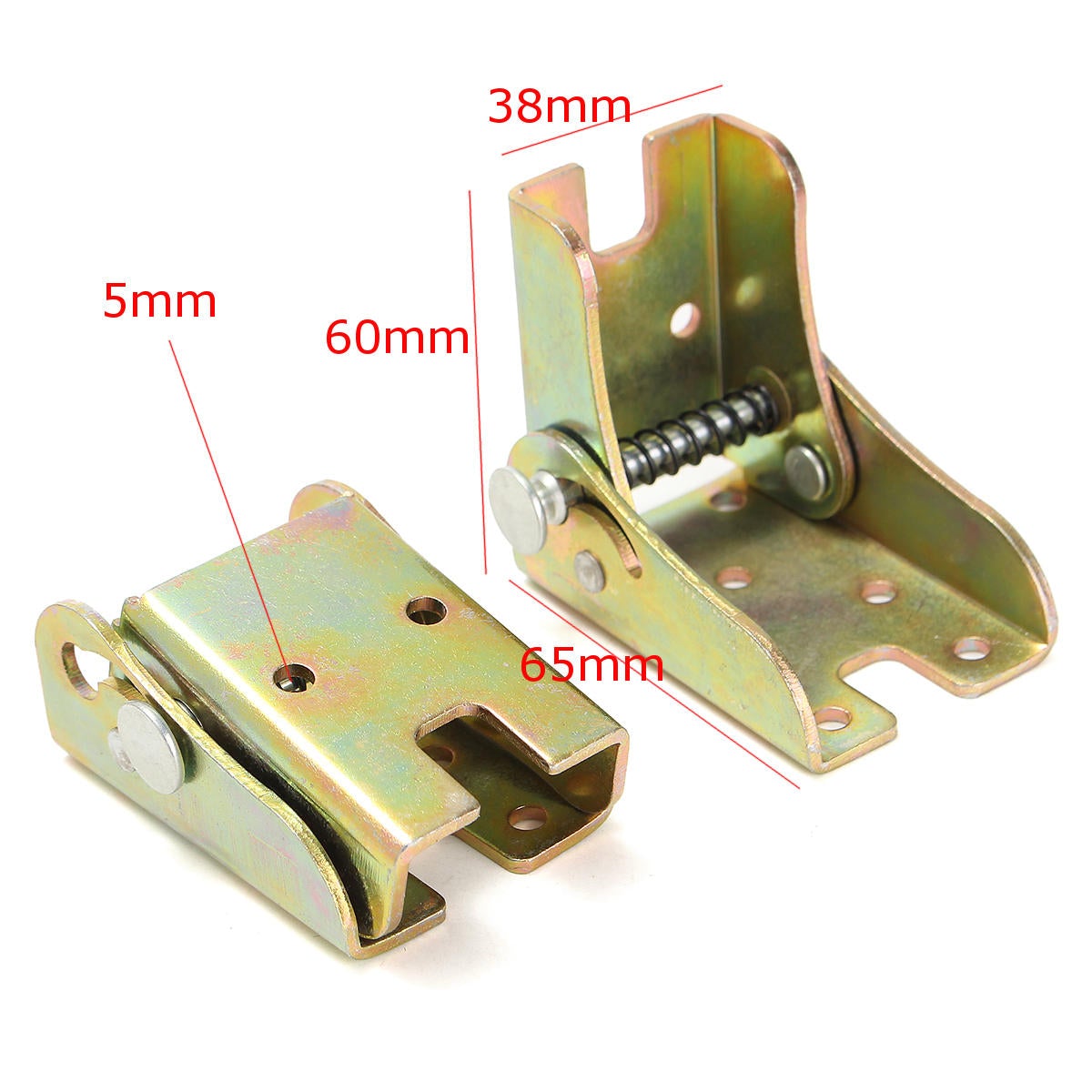 2Pcs Folding Feet Hinges Self Lock Zinc Alloy for Table Leg Bracket