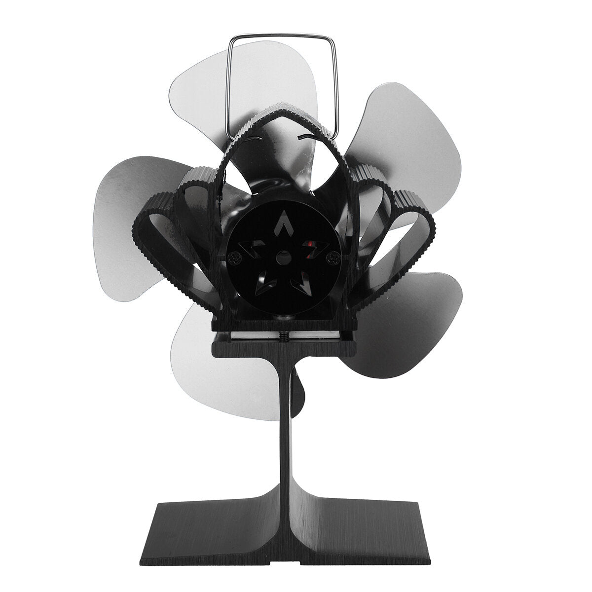 5 Blades Fireplace Fan Silent Motors Heat Powered Stove Fan Eco Stove Fan for Gas/Pellet/Wood/Log Stoves