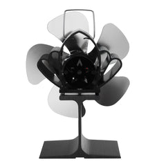 5 Blades Fireplace Fan Silent Motors Heat Powered Stove Fan Eco Stove Fan for Gas/Pellet/Wood/Log Stoves