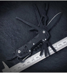 15-in-1 Multifunction Folding Knife EDC Survival Tools Saw Scissors Opener Carabiner Screwdriver Outdoor Camping Climbing Travel