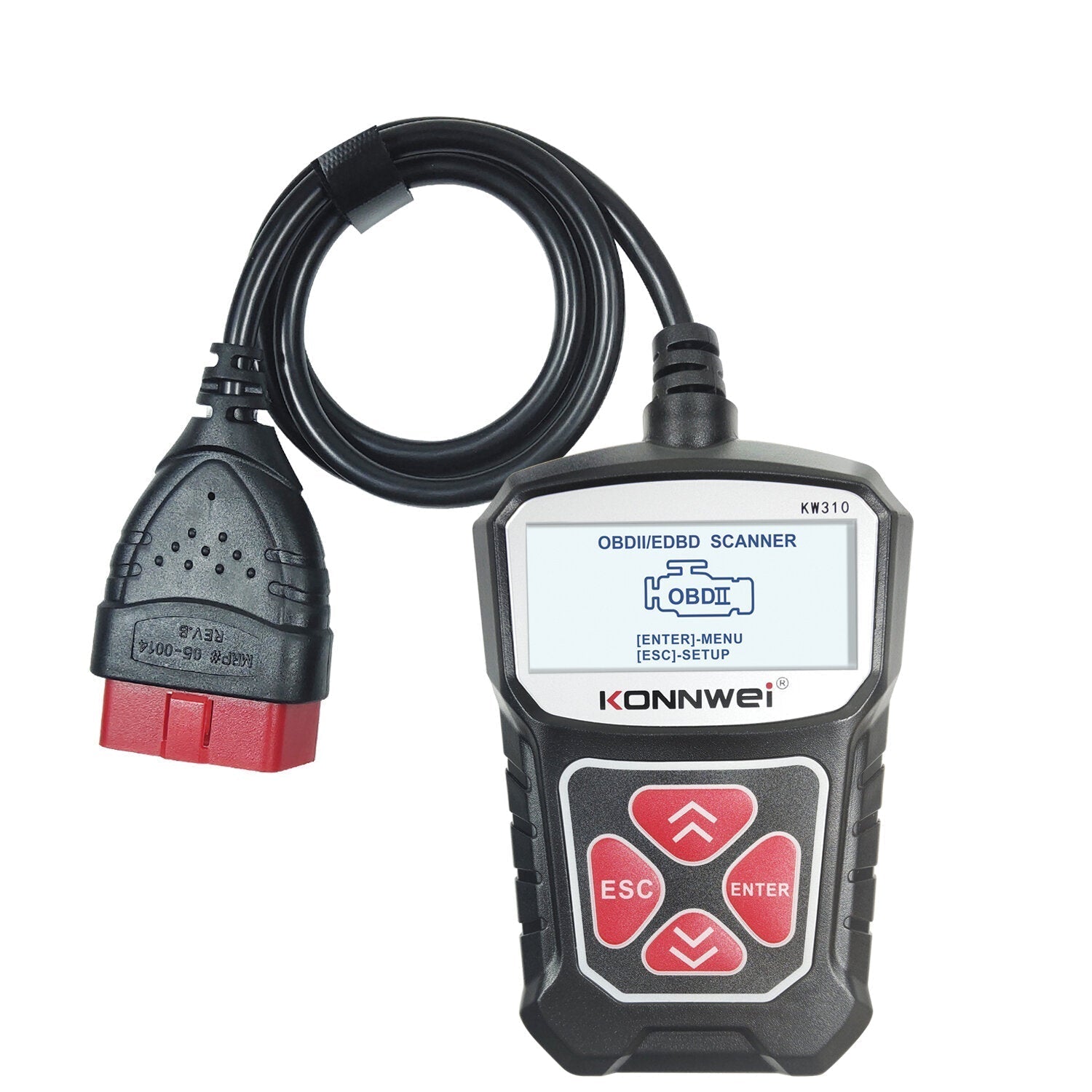 OBD2 Car Diagnostic Scanner EOBD Scan Tool DTC Engine Code Reader Voltage Test Built-in Speaker