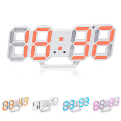 Creative USB Charging 3D Digits Display Adjustable Brightness Alarm Clock