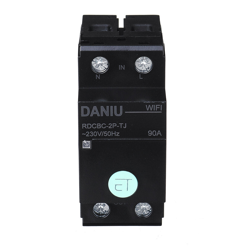 Smart 90A WIFI Circuit Breaker Voltage Energy Power kWh Meter Time Timer Relay Switch Voltmeter Ammeter Remote Control