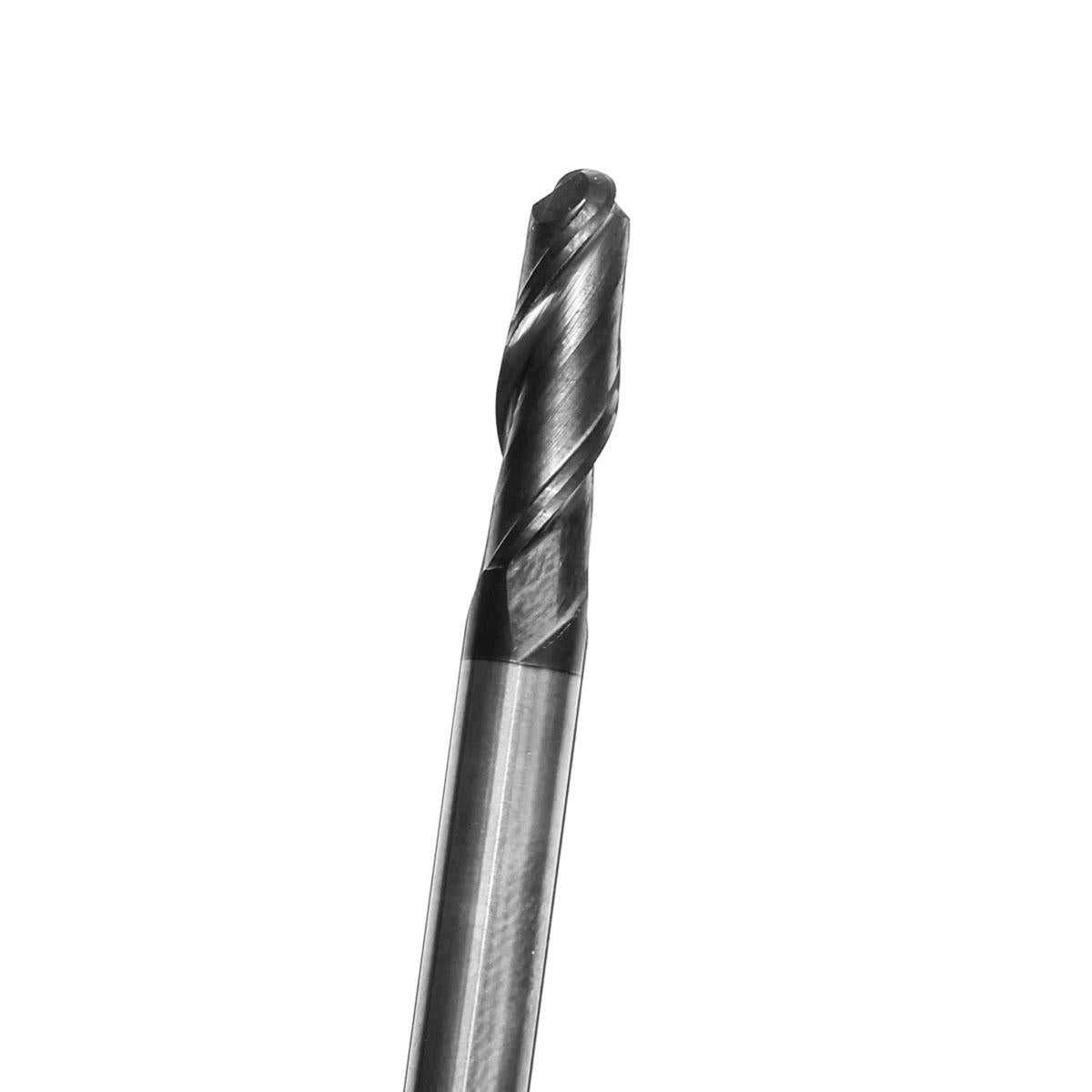 Radius 3mm 2 Flute Ball Nose End Mill HRC45 R3x6x12x100 Carbide CNC Router Bit