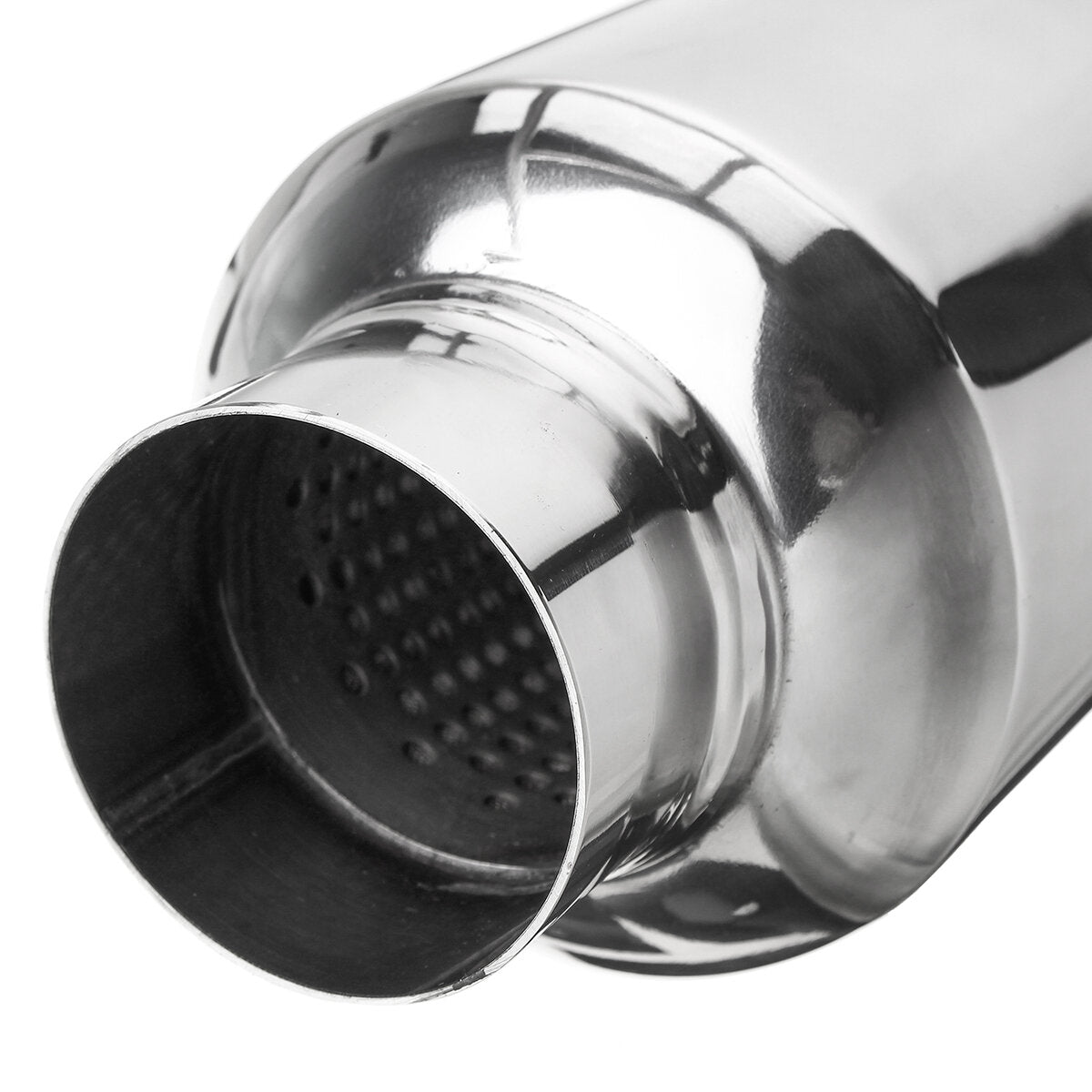 2.25" Inlet/Outlet Stainless Steel Universal Exhaust Turbine Muffler Resonator